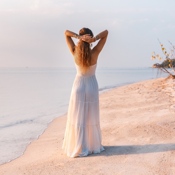 Natalie Bohemian Wedding Festival Gypsy Maxi Dress - Picture 3 of 6